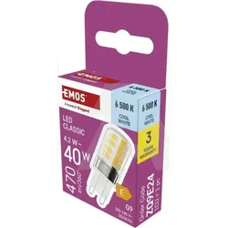 ZQ9E24 LED žarulja Classic JC / G9 / 42 W (40 W) / 470 lm / Hladno bijela