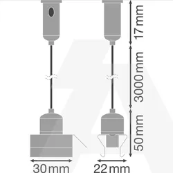 Svjetiljka TRUSYS SUSPENSION KIT 3000 (2 kom)