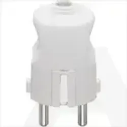 00231.B | 2P+E 16A S31 axial plug white