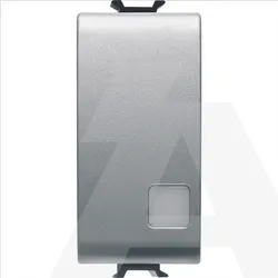GW14133 | P-button 1M 1P NO 16A ILL SIG Titanium