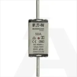 50NHG02BI | NH fuse gG/gL 500V 50A 02 dual indication, insulated gripping lugs