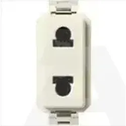 08192 | 2P 15A USA+EU outlet for 4,8mm plug