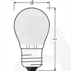 PARATHOM CL P GL FR 40 non-dim 4W/827 E27