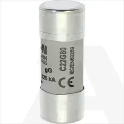 C22G80 | Cylindrical fuse GG 500V AC 80A C22 (22,2x58mm)