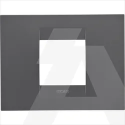 GW16402VN | GEO Plate 2 Modules Satin Black