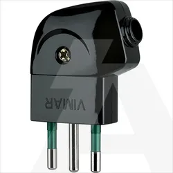 00211 | 2P+E 10A S11 90 -plug black