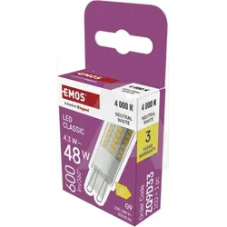 ZQ9D33 LED žarulja Classic JC / G9 / 43 W (48 W) / 600 lm / Neutralno bijela