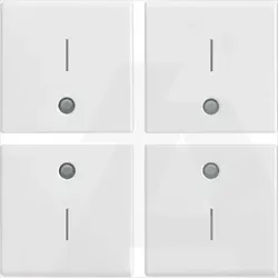 14841.1 | Four half-buttons 1M I symbol white