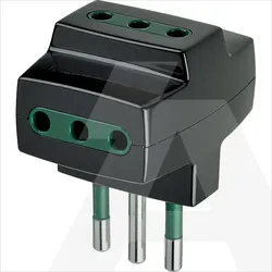 00320 | S11 multi-adaptor +3P11 outlets black