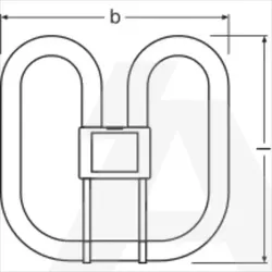 Žarulja CFL SQUARE 28W/835 GR10Q GR10q