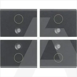 16841.0 | Four half-buttons 1M O symbol grey