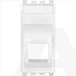 20343.K.B | RJ45 slanting adaptor white