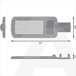 URBAN LITE XL 150W 840 IP65 GY EUE LEDV