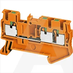 NSYTRP23AR | Stez. Push-in 2,5mm2 1P 1x2 Naranca