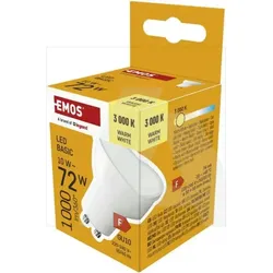 ZL8F52 LED žarulja Basic MR16 bijela/ GU10 / 10 W (72 W) / 1000 lm / Toplo bijela
