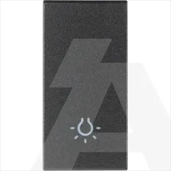 19021.L | Button 1M light symbol grey