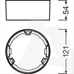 Svjetiljka DL SLIM FRAME DN105 WT