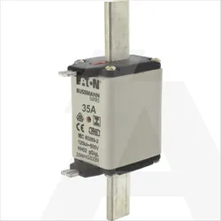 35NHG02BI | NH fuse gG/gL 500V 35A 02 dual indication, insulated gripping lugs