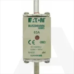 63NHM00B | NH fuse aM 500V 63A 00 dual indication