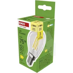 ZF1D52 LED žarulja Filament Mini Globe / E14 / 7 W (75 W) / 1055 lm / toplo bijela