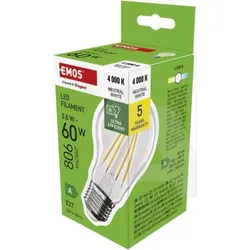 ZF5148 LED žarulja Filament A60 A CLASS/ E27 / 38 W (60 W) / 806 lm / neutralno bijela