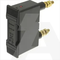 SC32P | Fuse holder BS88 (Safeclip), back stud connected, 550V AC, 32A, Black, NSD