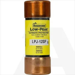 LPJ-12SPI | Fuse link LowPeak (UL standard), class J (time delay) with indicator, 600V AC / 300V DC,