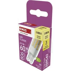 ZQ9C42 LED žarulja Classic JC / G9 / 49 W (60 W) / 806 lm / Toplo bijela