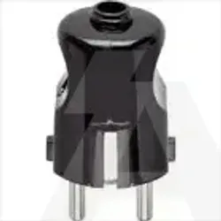 00231 | 2P+E 16A S31 axial plug black