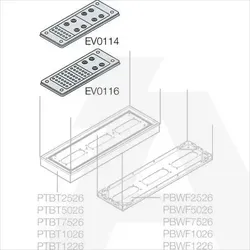 EV0116 | N.10 FLANGES 34 CABLES ENTRY 214X90