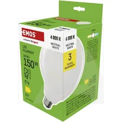 ZF2D83 LED žarulja Filament G125 / E27 / 18 W (150 W) / 2452 lm / Neutralna bijela