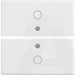 14842.0 | Two half-buttons 2M O symbol white