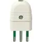 01021.B | 2P+E 10A axial plug white