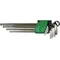 "100967 | Allen key set ball-end 1/16-3/8 ; 9 pie"