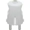 00230.B | 2P+E 16A German axial plug white