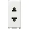 14233 | 2P 16A USA+EU 4,8mm outlet white