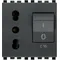 20273 | 2P+E 16A P17/11 outlet+C16 CB grey