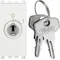 19083.B | 2P 16AX 1-way switch +key white