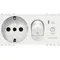 19286.B | 2P+E 16A P30 outlet +C16 RCBO white