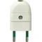 01020.B | 2P 10A axial plug white