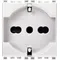 20210.B | 2P+E 16A universal outlet white