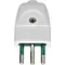 00201.B | 2P+E 10A S11 axial plug white