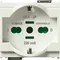 16210.B | 2P+E 16A universal outlet white