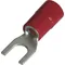 260860 | Crimped terminals forked insulated 10 M