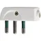 00207.B | 2P+E 16A SPA17 90 -plug white