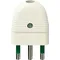 01026.B | 2P+E 16A axial plug white