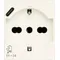 30210.USBB | 2P+E 16A Universal+USB-C outlet white