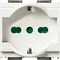 16211.B | 2P+E 16A universal outlet white