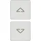 22751.2.01 | 2 buttons Flat arrows symbol whi