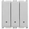 14003.SL | Three 1P 20AX 1-way switches Silve